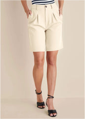 Bermuda Suit Shorts Off White