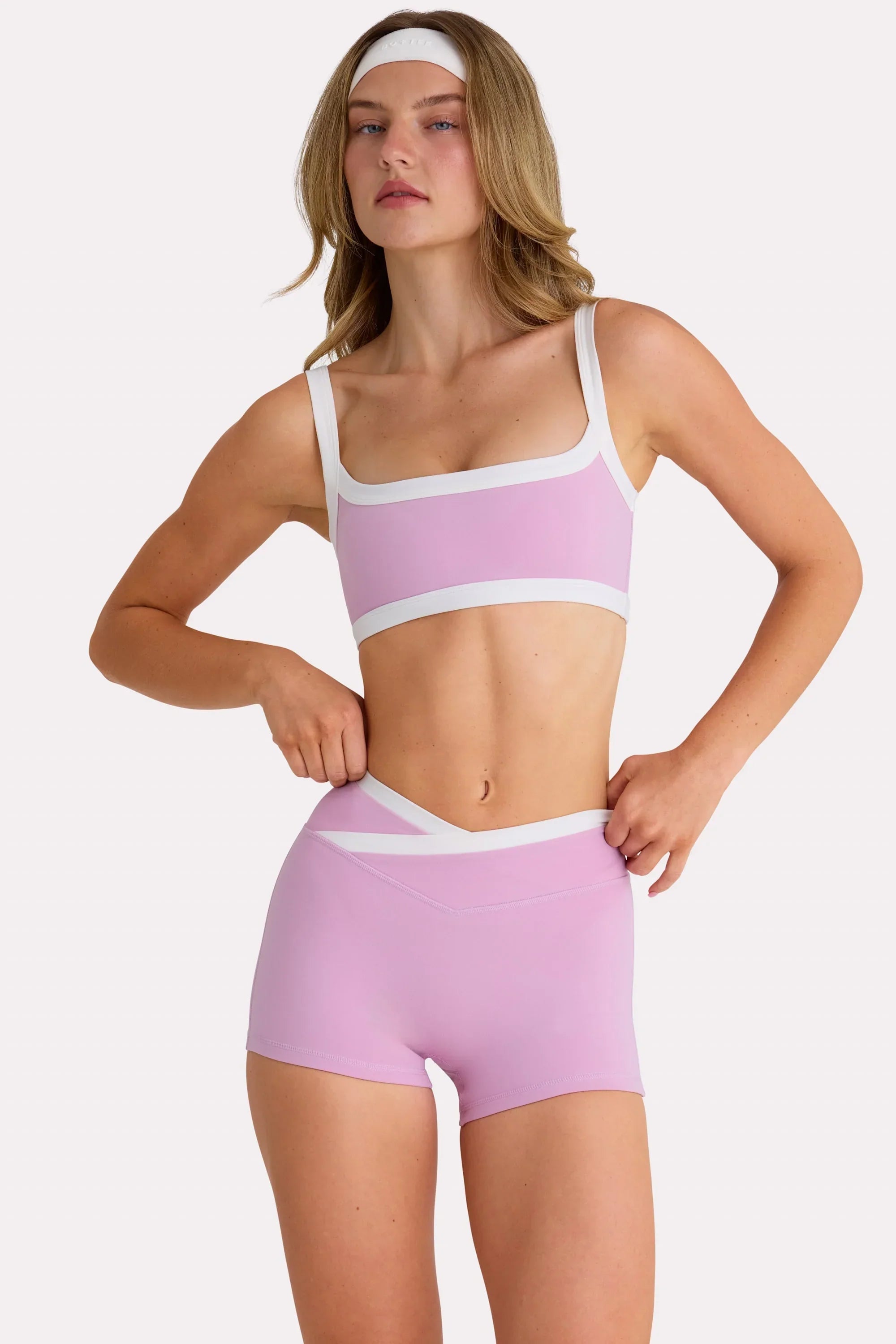 Soft Active Shorts in Sweet Pink