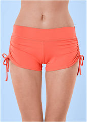 Adjustable Side Swim Short Coral Crush