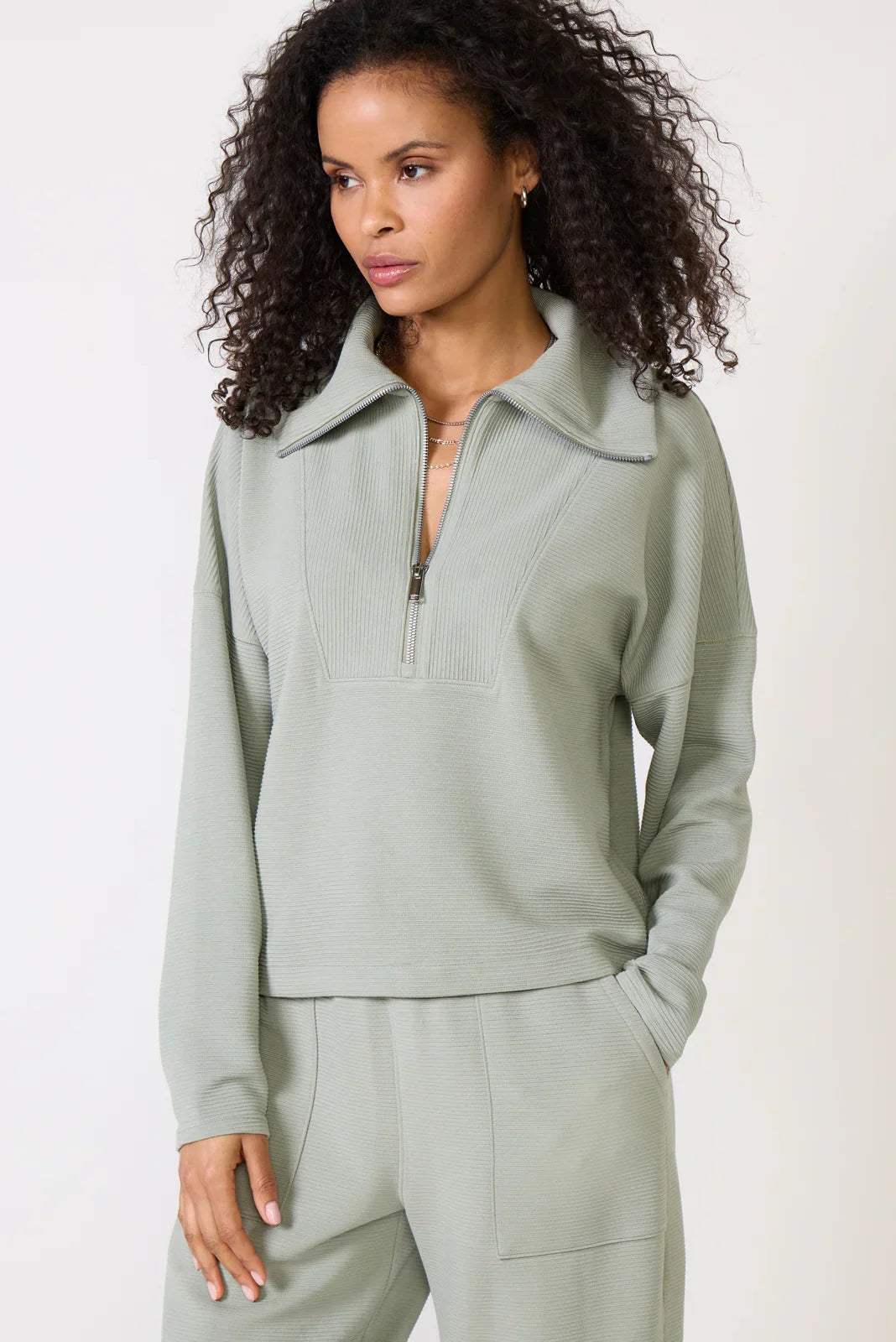 AirEssentials French Rib Half Zip Sweatshirt