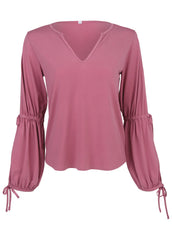 Tie Sleeve Blouse Heather Rose