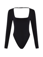 MINERVA LONG SLEEVE BODYSUIT BLACK