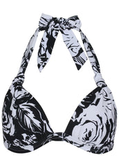 Goddess Push Up Bikini Top Inverted Roses