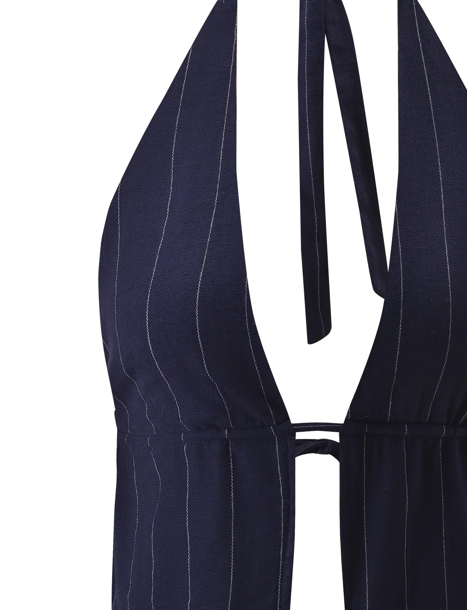 LAINEY TOP NAVY PINSTRIPE