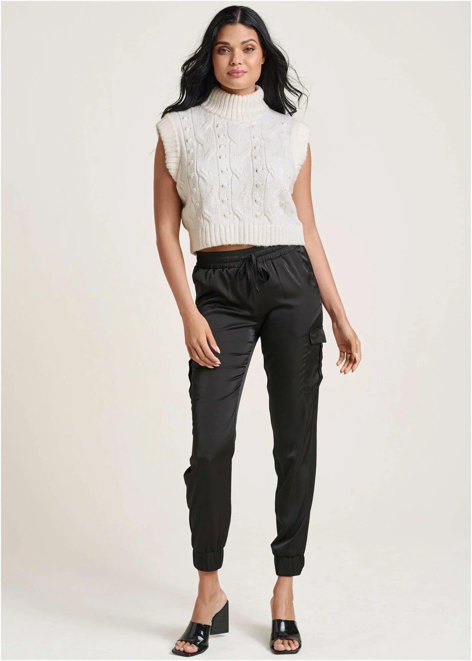 Cable Knit Sweater Cloud Dancer
