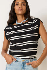 Rhissa Striped Muscle Top