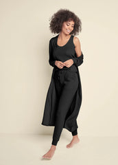 Cozy Waffle 3 Piece Set Black