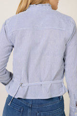 Ruffle Neck Shirt
