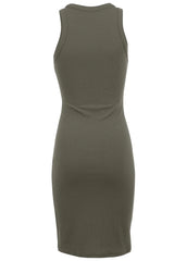 Flexrib Mini Dress Olive