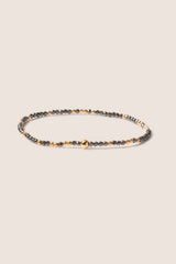 Hope Unwritten Faceted Hematite 2mm Bead Bracelet