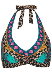 Heavenly Halter Top Jungle Beauty