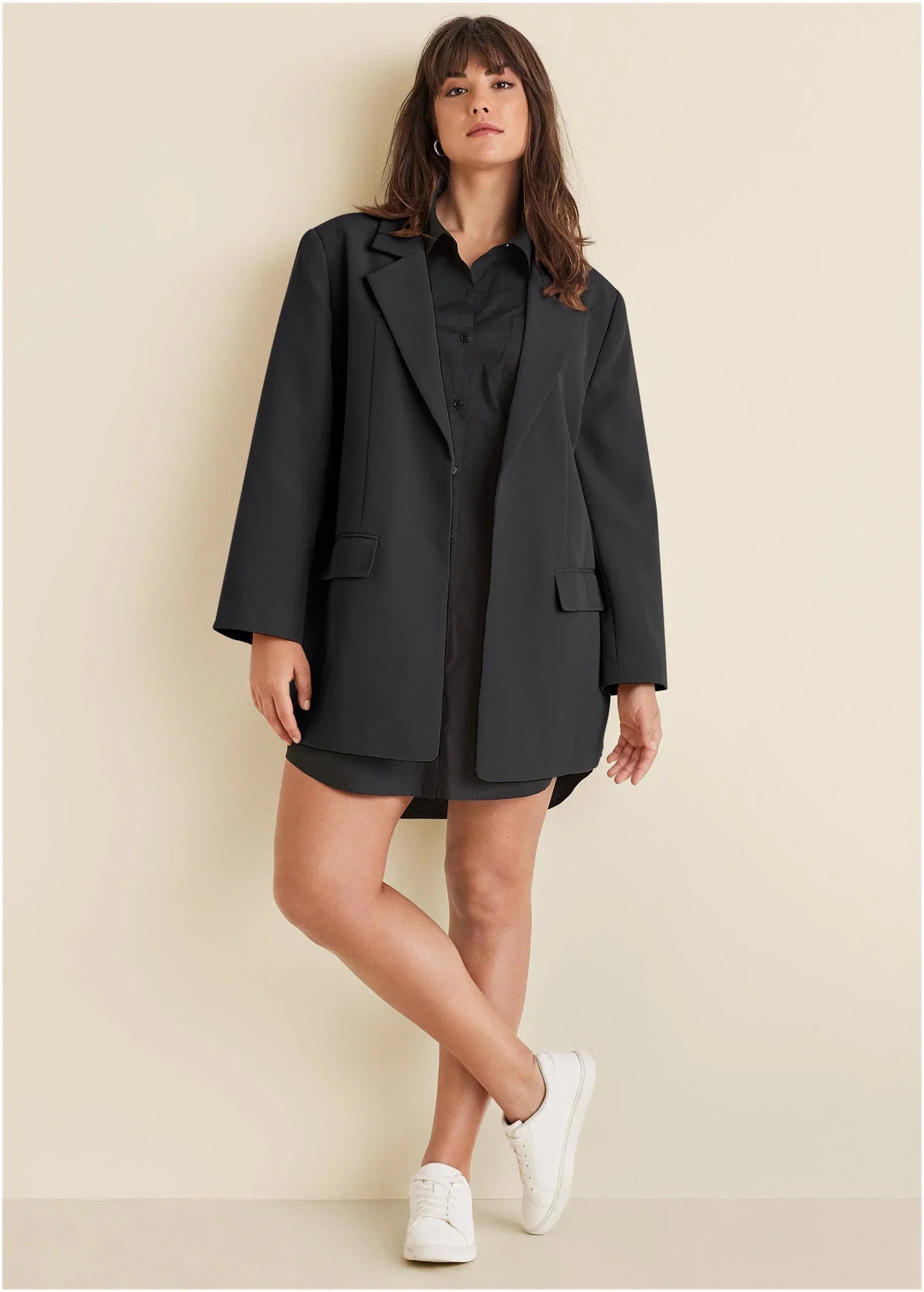 Oversized Blazer Jet Black