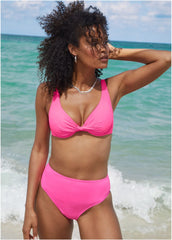 Tahiti Midi Bikini Bottom Hot Pink