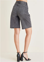 Denim Bermuda Shorts Grey Wash