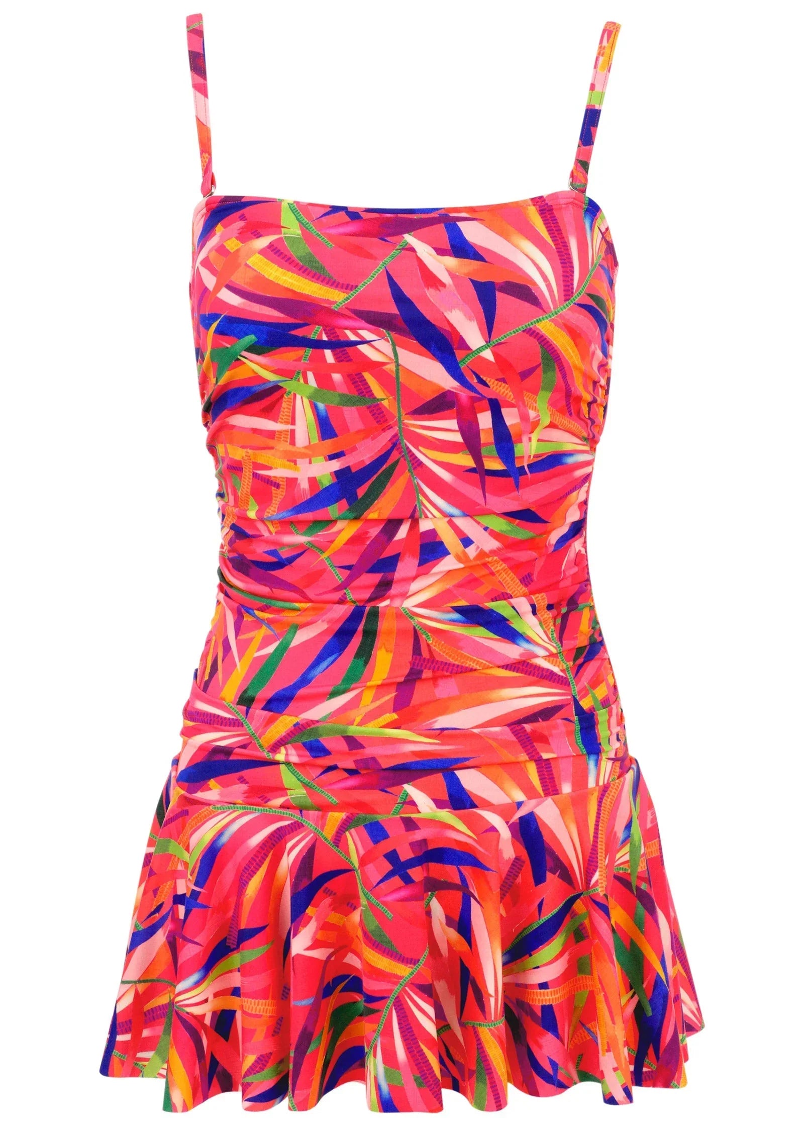 Venice Skirted Swim Dress Tropical Jungle