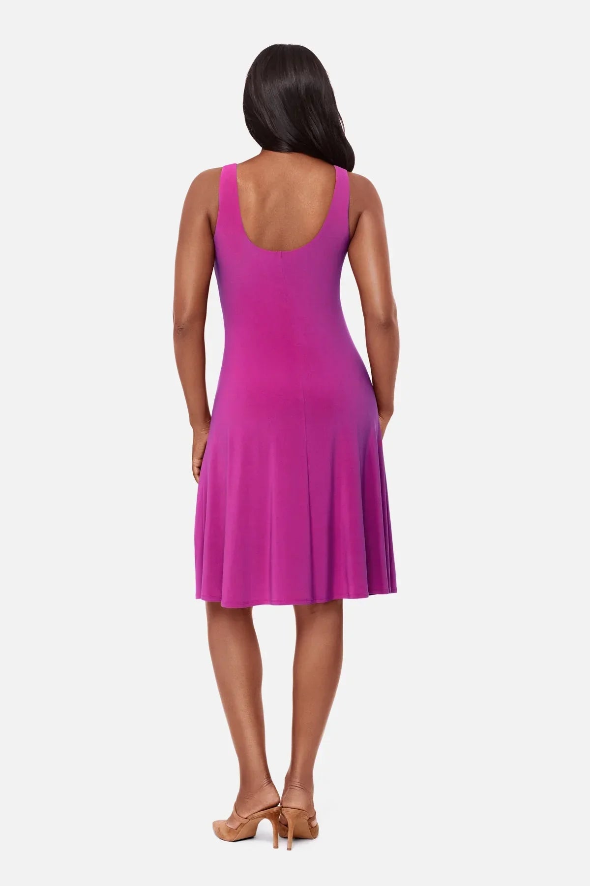 Remi Fit Flair Shaping Dress in Framboise