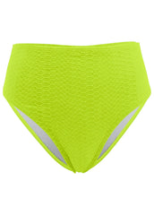 High Waist Bikini Bottom Lime