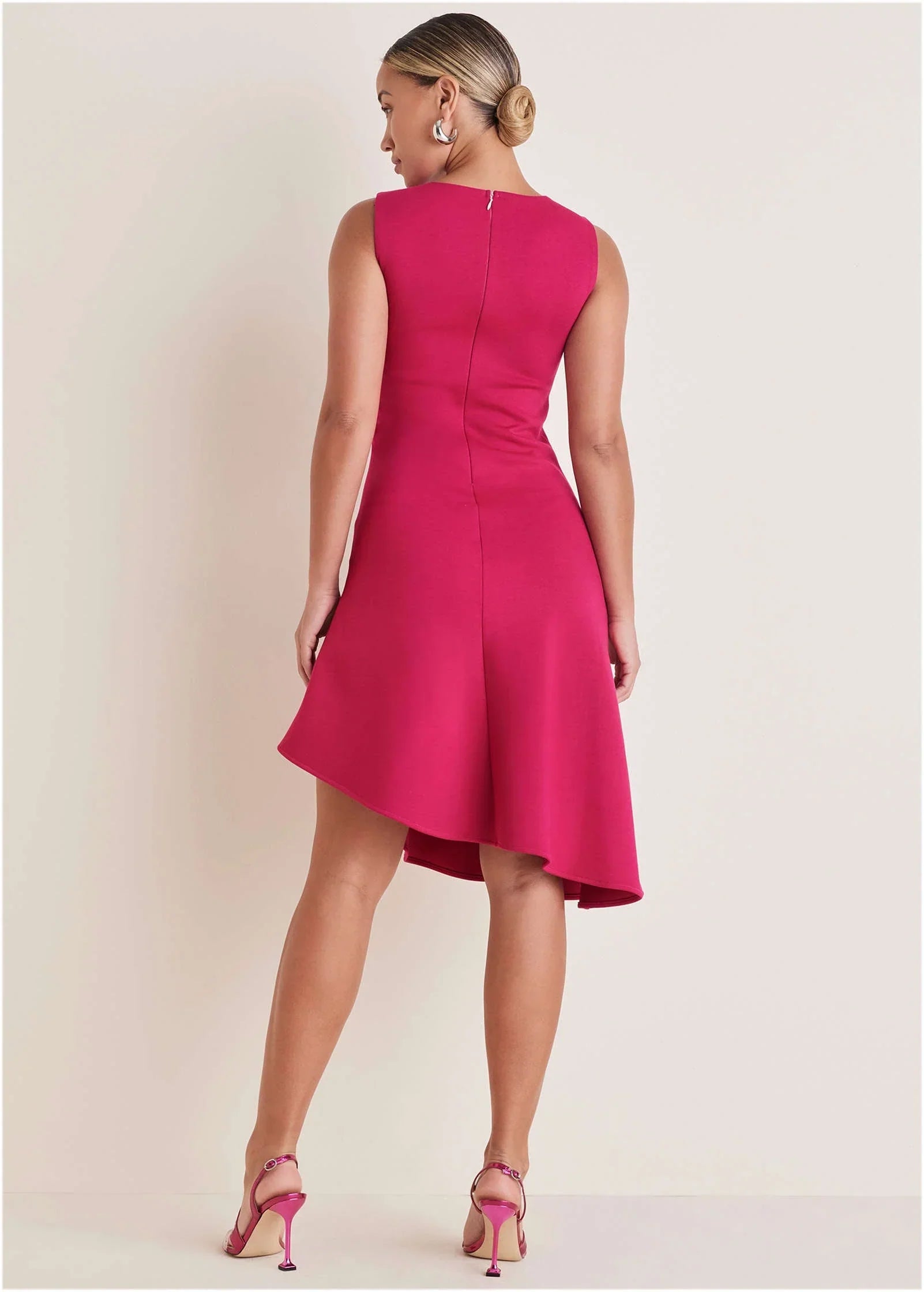 Luxe Scuba High Low Dress Vivacious