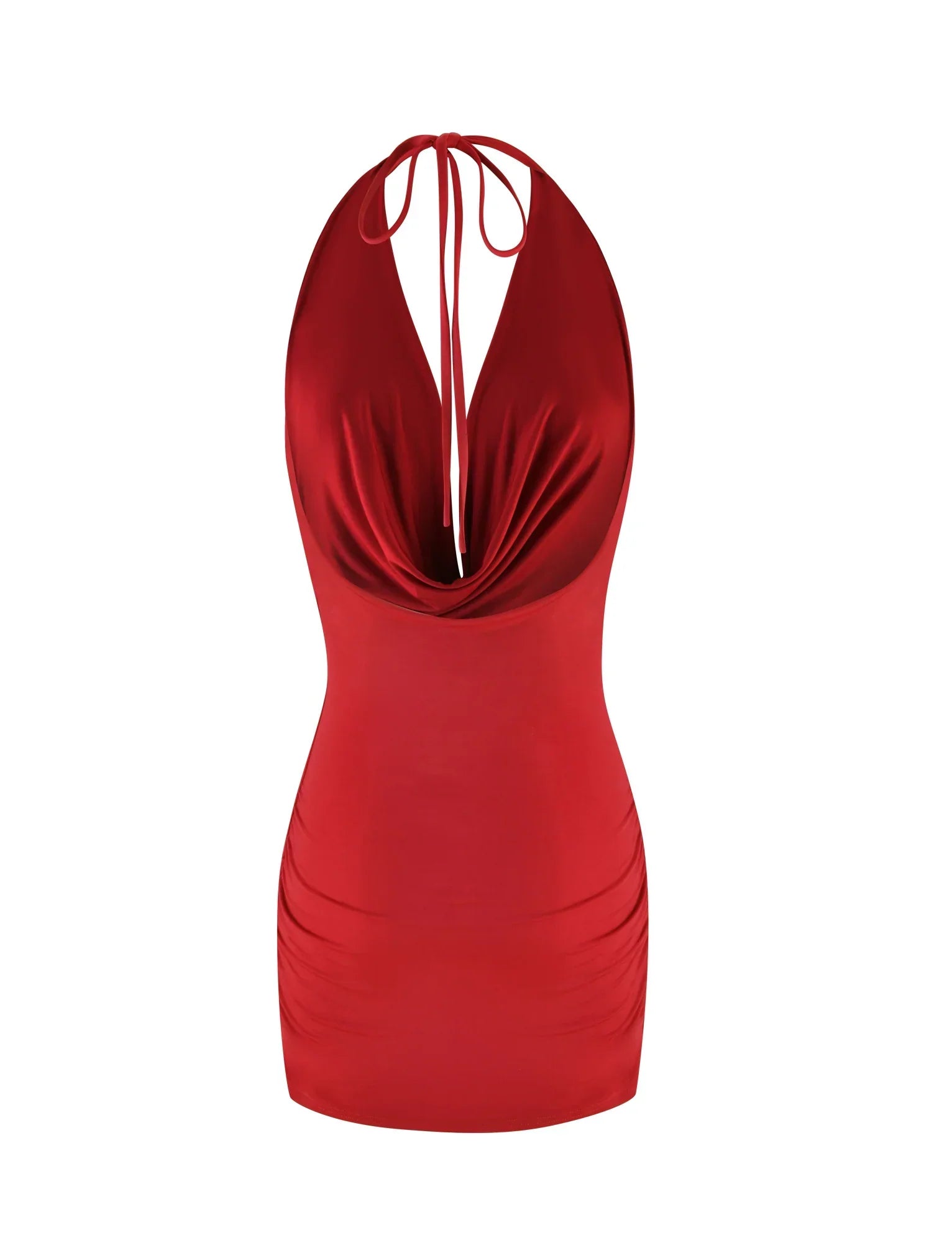 KEIRA MINI DRESS RED DARK RED