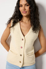 Textured Sweater Vest