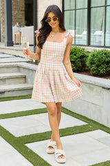 Claudia Pink Plaid Dress