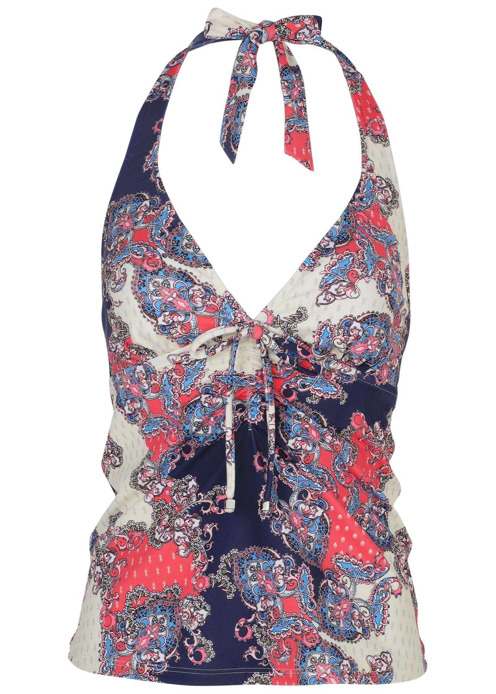 Sicily Halter Tankini Top Paisley Foulard