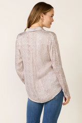 Satin Button Down Shirt