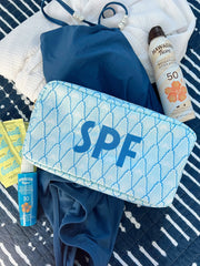 KenzKustomz Blue Palms Large Bag SPF