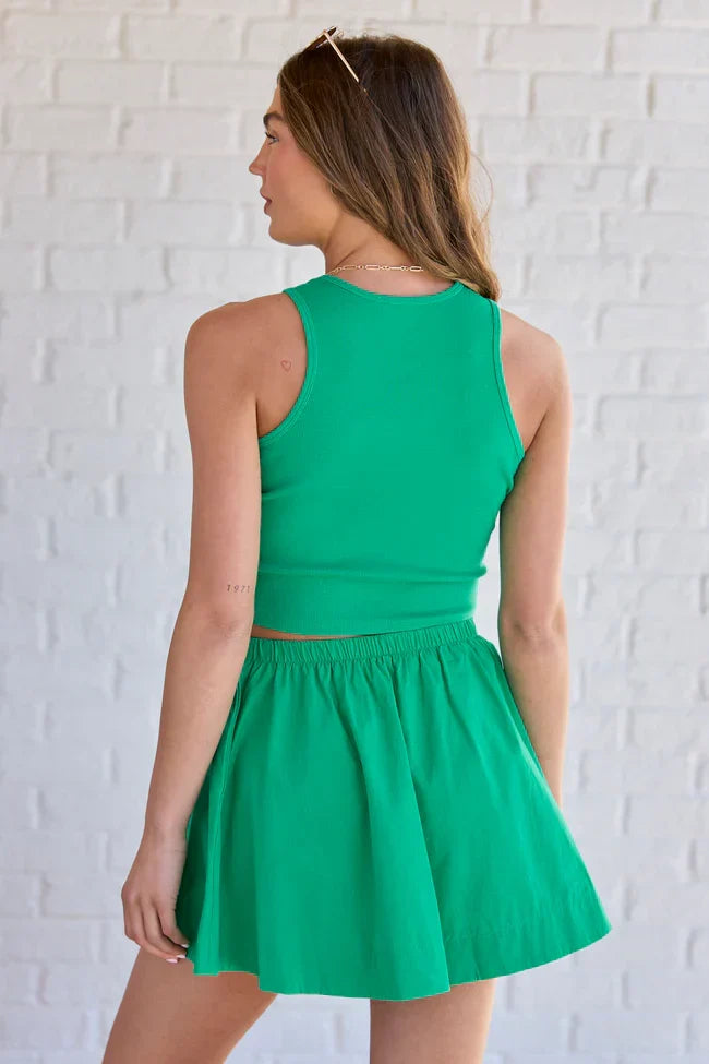 Remy Green Skirt Set