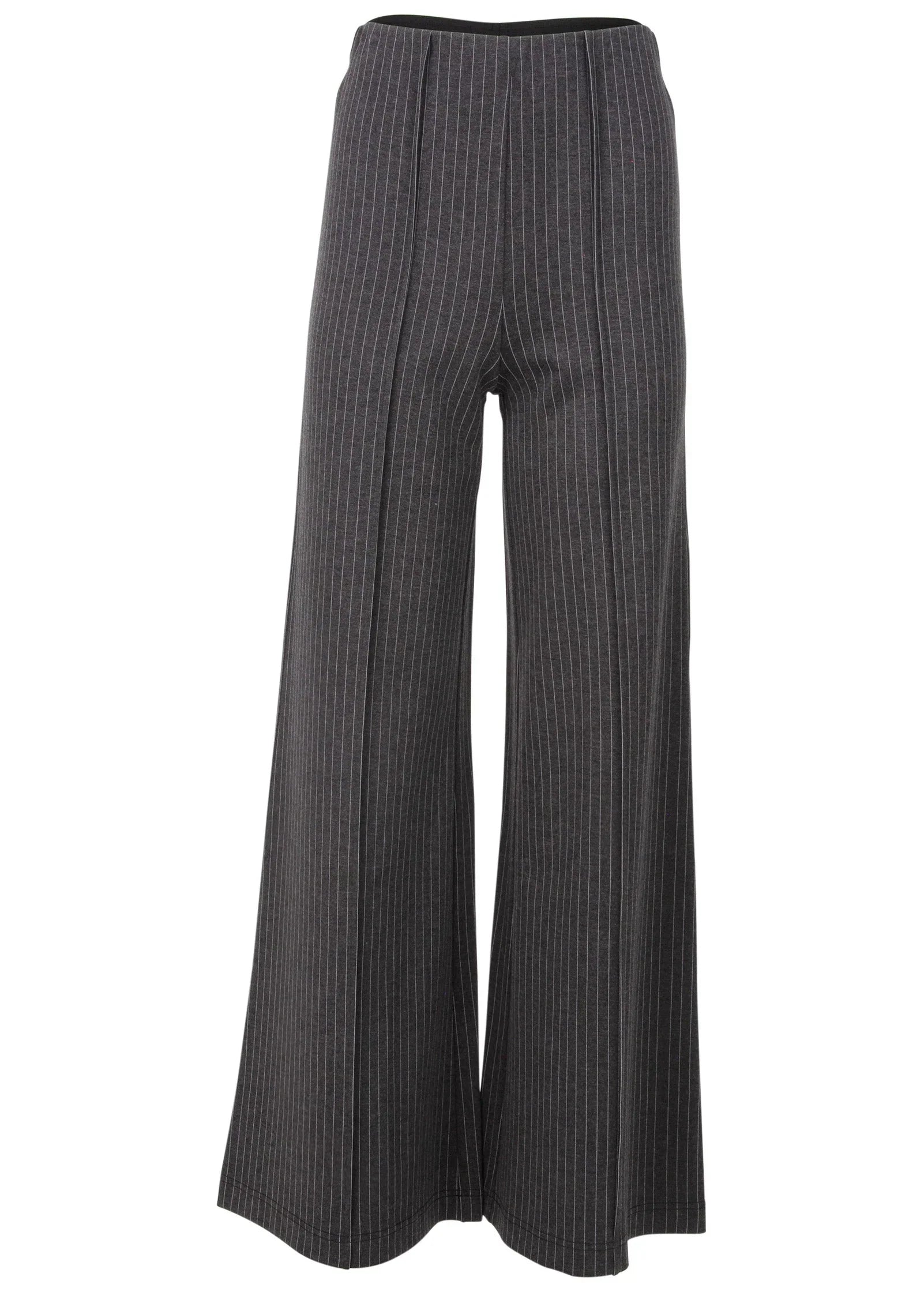 Diana Wide Leg Pants Heather Grey Cream