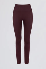 Super Sculpt Seamless High Waist Leggings in Burgundy