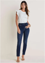 Slim Leg Jeans Dark Wash