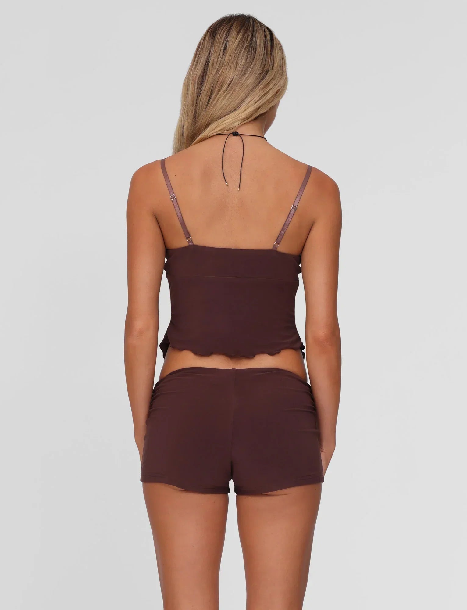JOVIENNE TOP BROWN CHOCOLATE