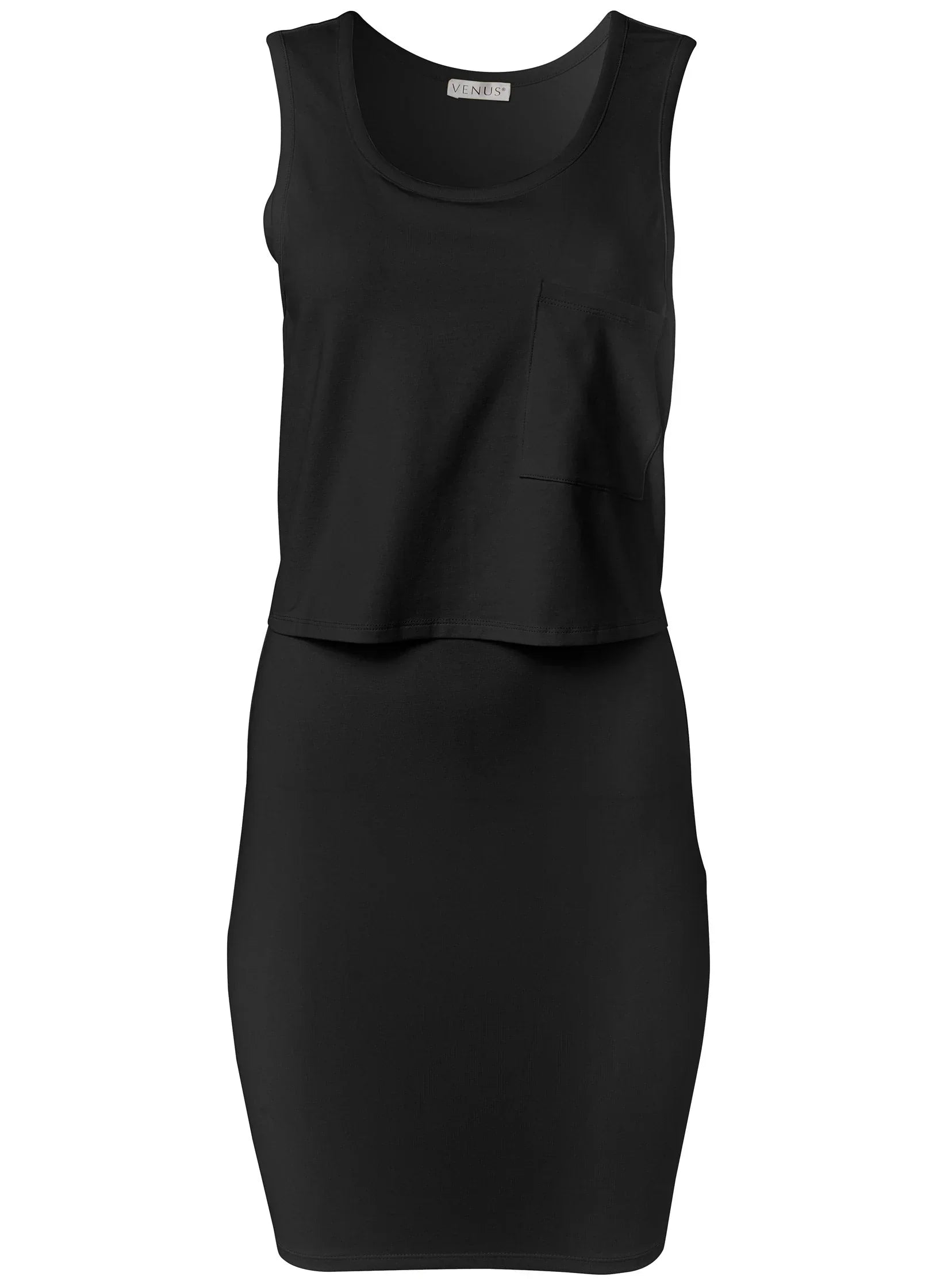 Casual Tank Dress Black