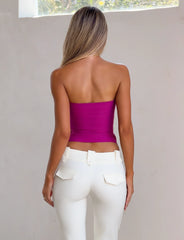 NIYA BANDAGE TOP MAGENTA
