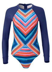 Long Sleeve One Piece Neon Gaze