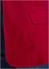 Velvet Blazer Red