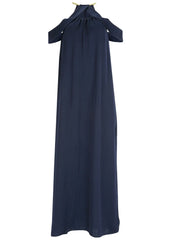 Cold Shoulder Maxi Dress Navy