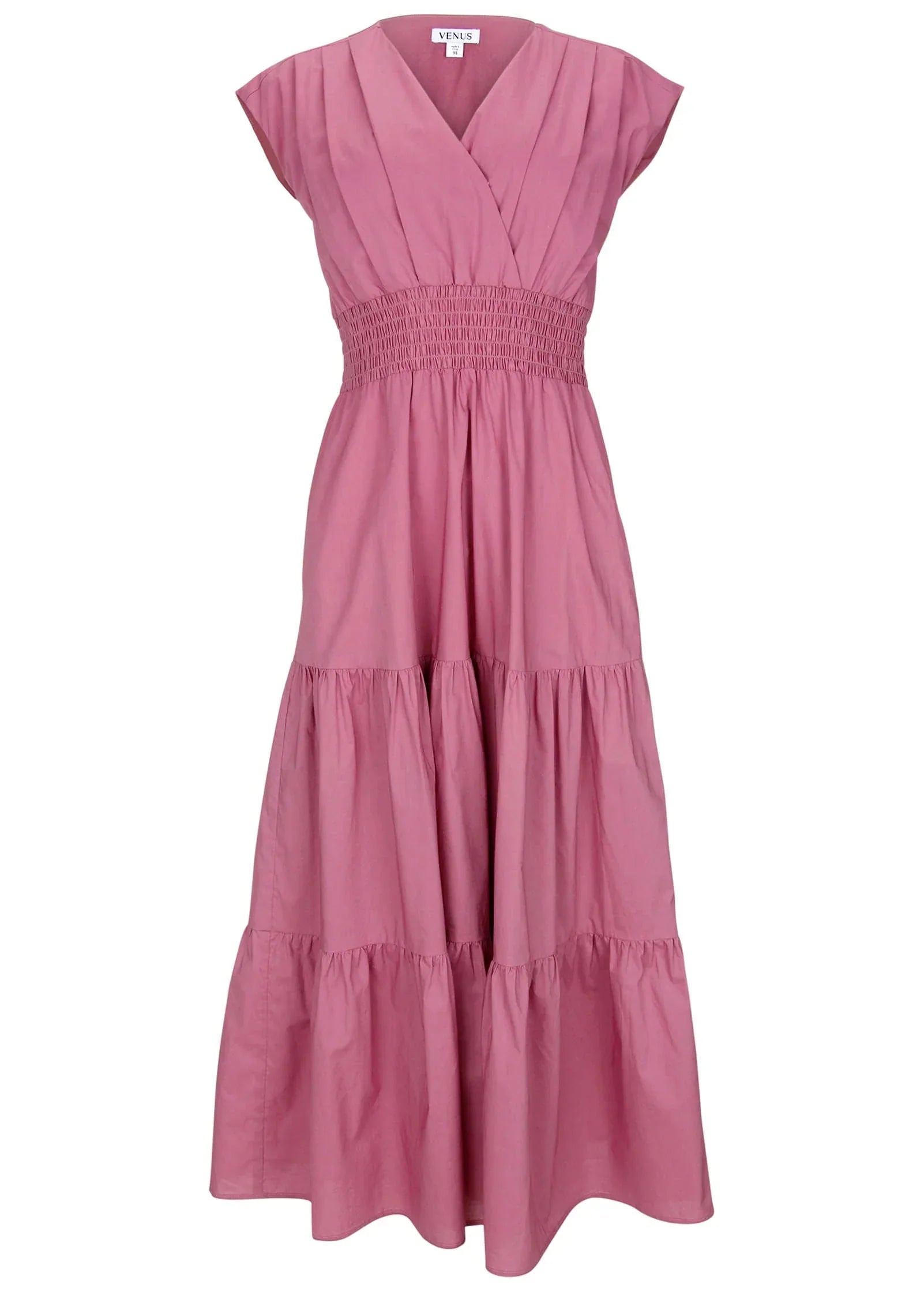 Smocked Waist Maxi Dress Heather Rose