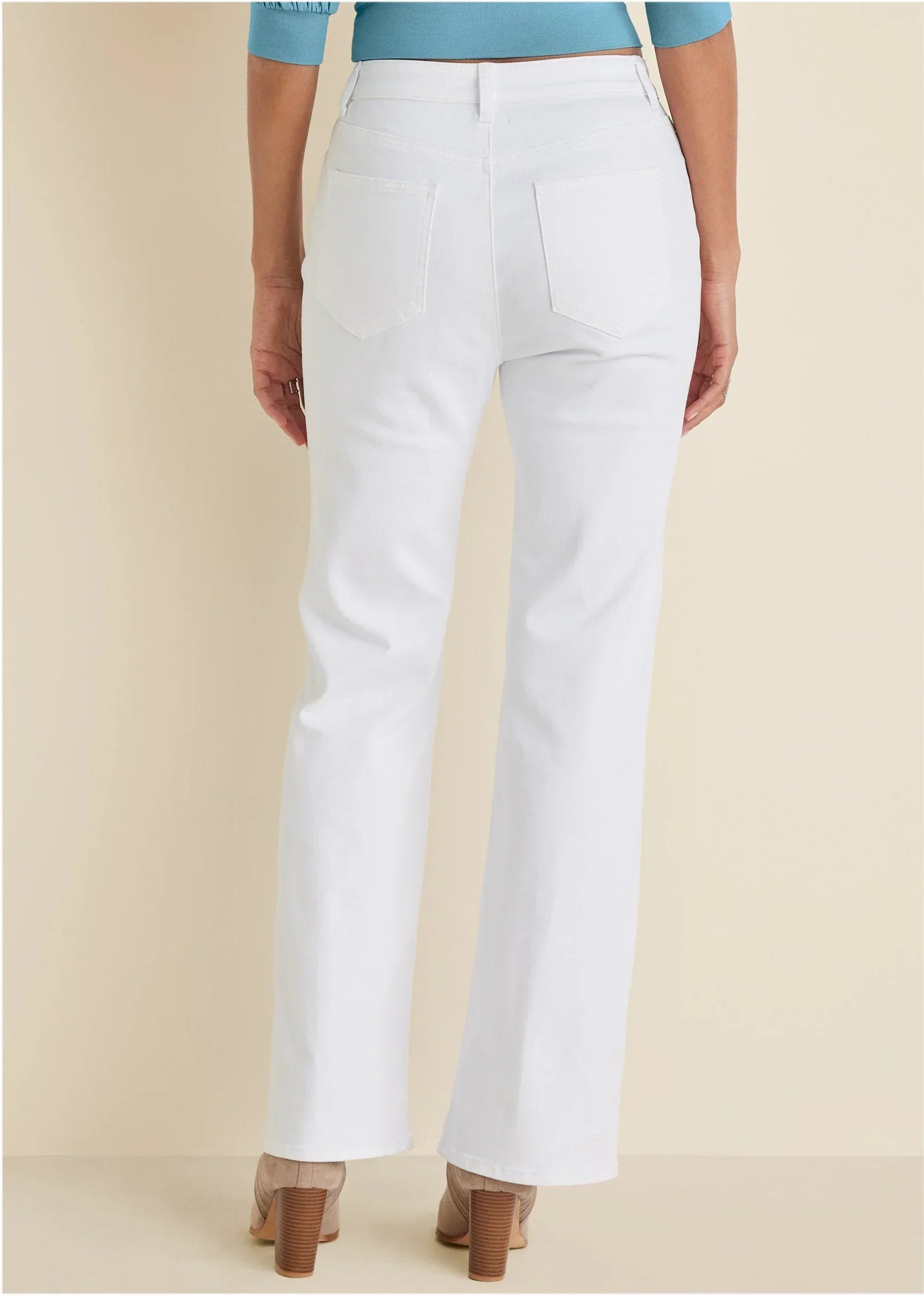 Penelope Modern Flare Jeans White