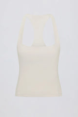 Soft Active Racerback Tank Top in Oat