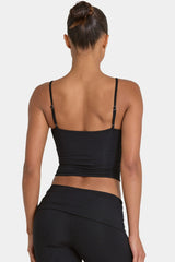 ButterCloud Crop Tank Top in Black