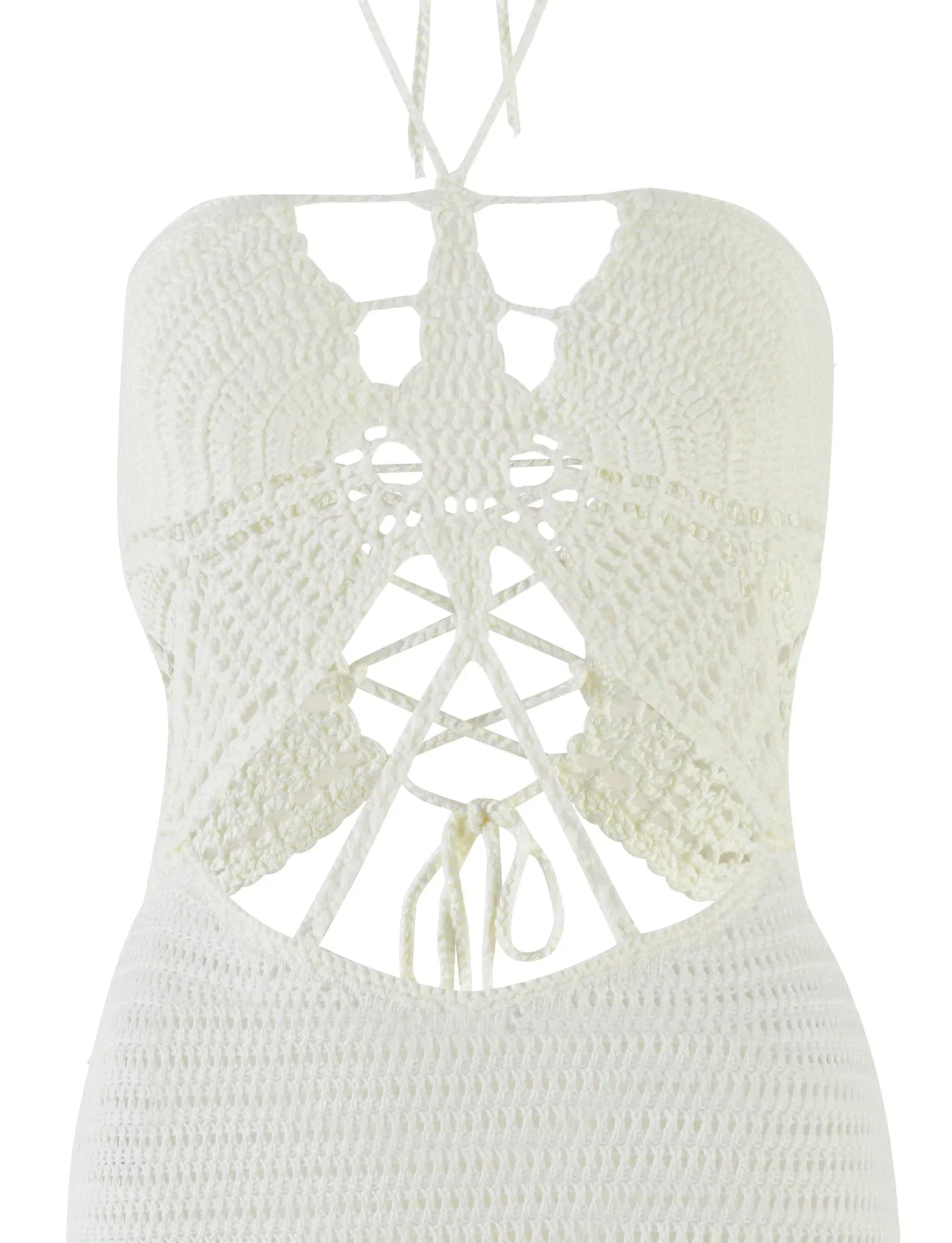 AZADI MINI DRESS WHITE CREAM WHITE