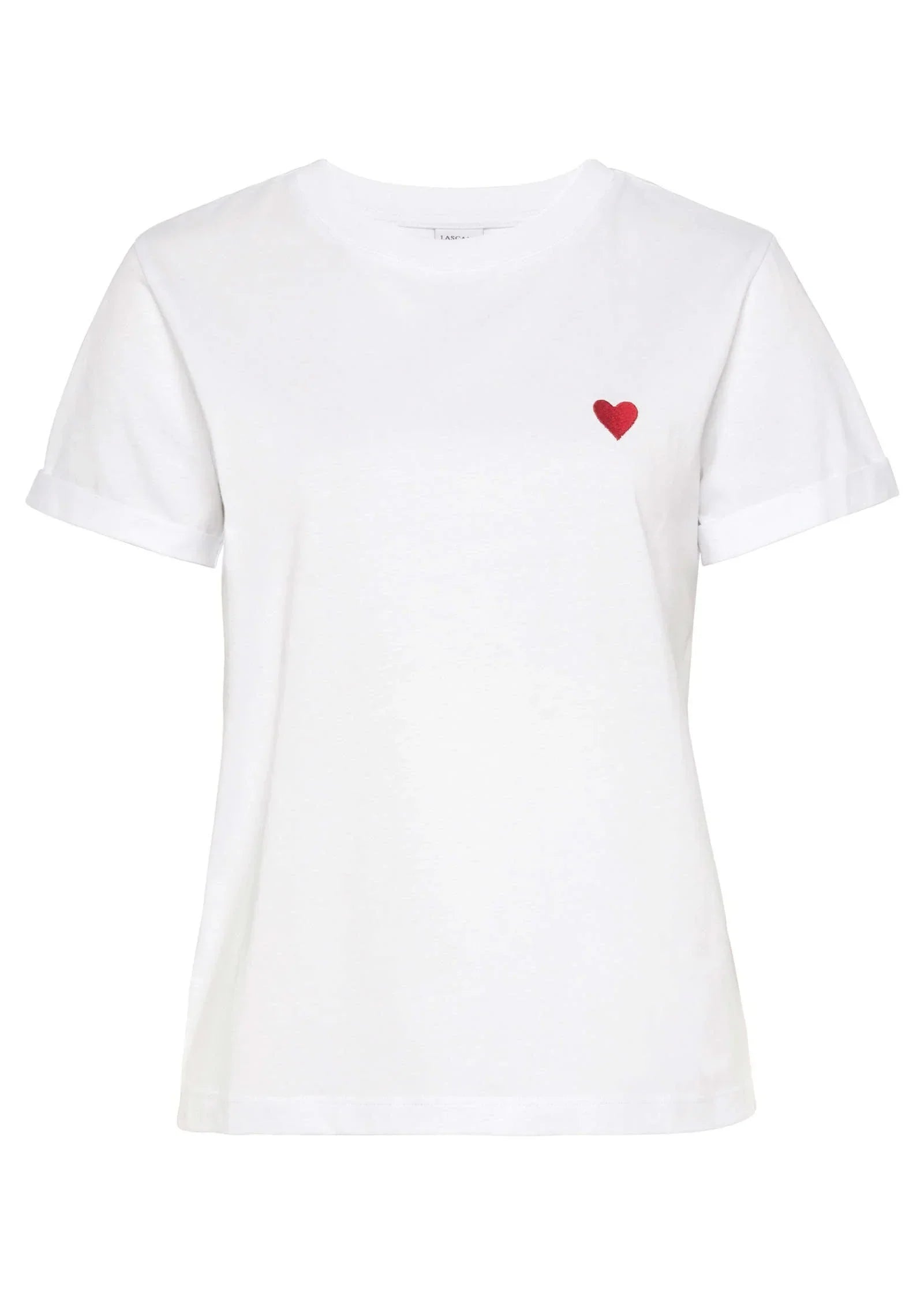 Heart Graphic Tee White