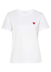 Heart Graphic Tee White