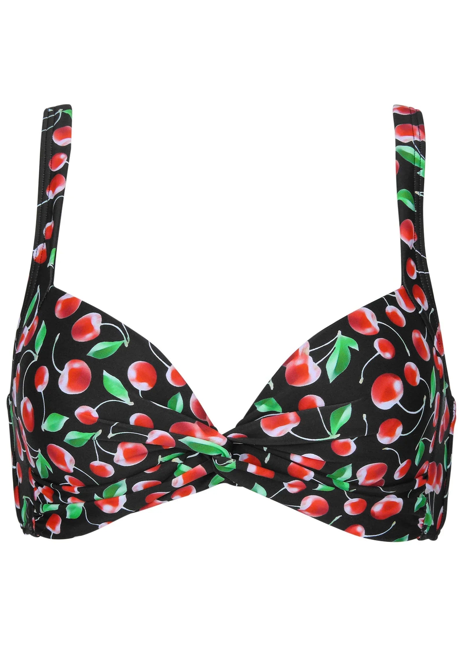 St Lucia Twist Bikini Top Very Cherry