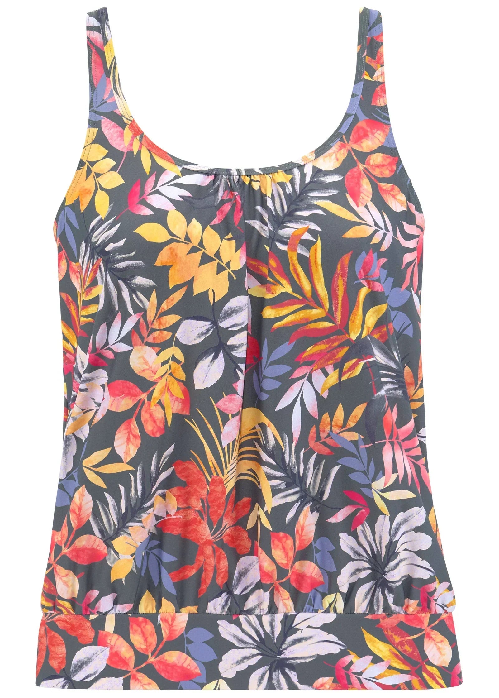 Tankini Top Grey Floral