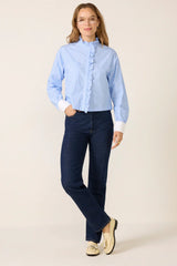 Janna Ruffle Trim Shirt