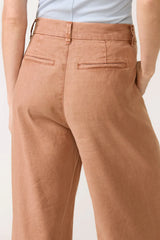 Joelle Stretch Linen Crop Pant