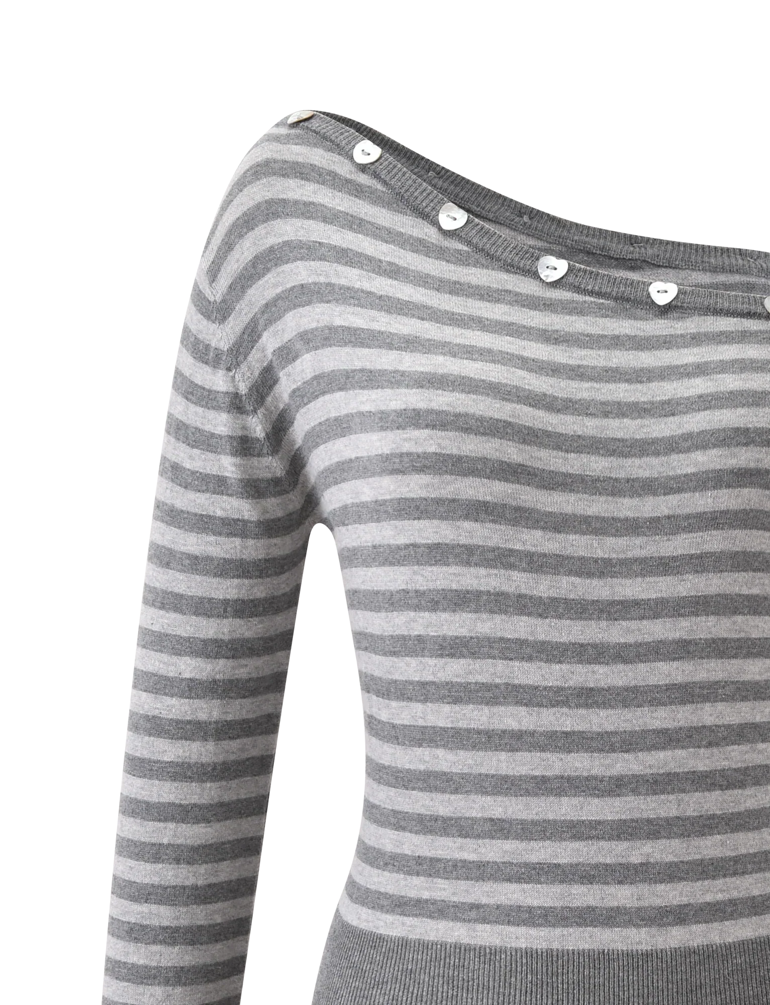 TYLA JUMPER GREY STRIPE